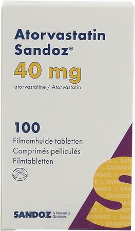 Atorvastatin 40mg Sandoz Filmomh Tabl 100 Fl Hdpe 2