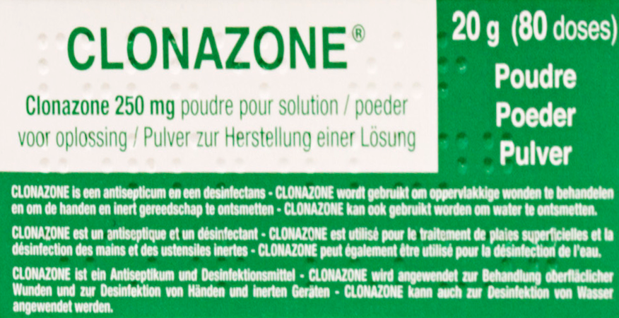 Clonazone 250mg Pdr Voor Oplossing Tube 20g 3