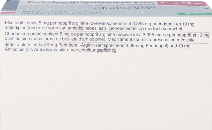 Perindopril/amlodipine Krka 5mg/10mg Comp 90 2