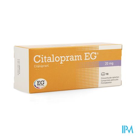 Citalopram EG Tabl 98X20Mg