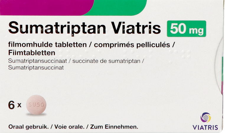 Sumatriptan Viatris 50mg Tabl 6 2