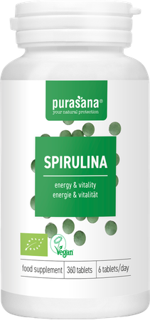 Purasana Vegan Spirulina 500mg Caps 360 Be-bio-02