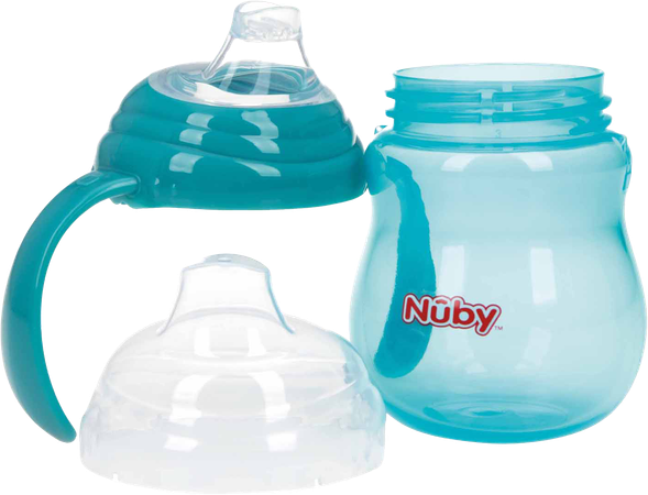 Nuby Gobelet A/goutte Anses Aqua 6m+ 270ml 5