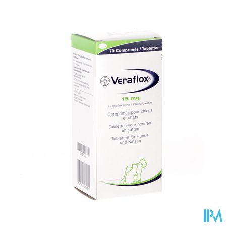 Veraflox 15mg Hond/kat Comp 70 X 15mg