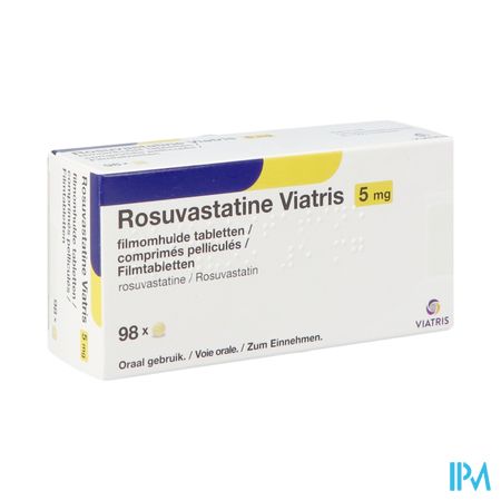 Rosuvastatine Viatris 5mg Filmomh Tabl 98