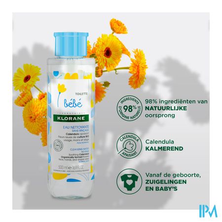 Klorane Bb Reinigingswater 500ml 10