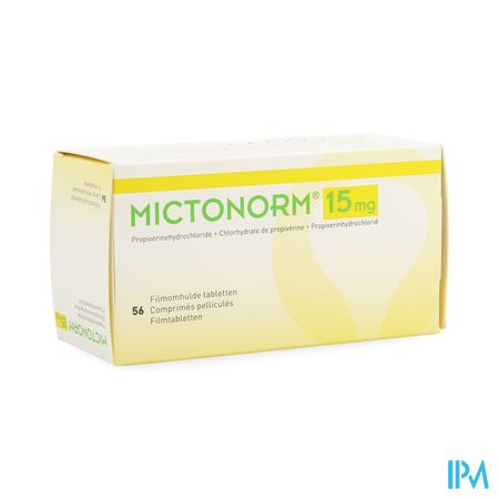 Mictonorm 15mg Omhulde Tabl 56