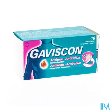 Gaviscon Antiacide-antireflux Comp A Croquer 48