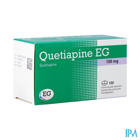 Quetiapine EG Comp Pell 100 X 100 Mg