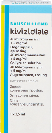 Kivizidiale 40mcg/ml + 5mg/ml Oogdruppels 1x2,5ml 1
