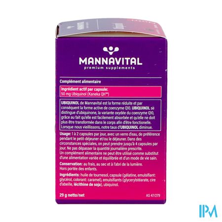 Mannavital Ubiquinol Caps 60 1