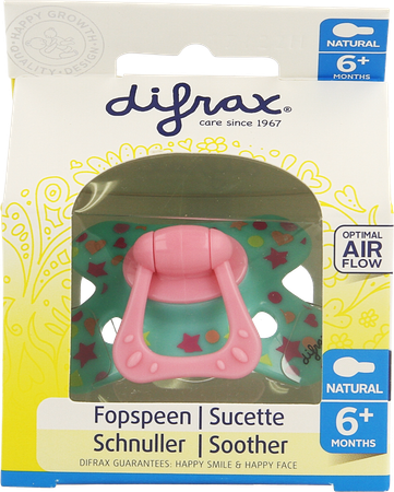 Difrax Sucette Natural 6m+ Girl 11