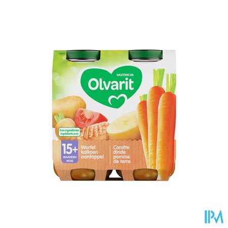 Olvarit Wortelstoemp Kalkoen 2x250g 15m00