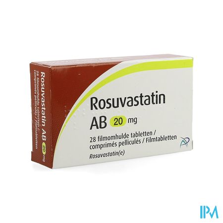 Rosuvastatin Ab 20mg Filmomh Tabl 28 X 20mg