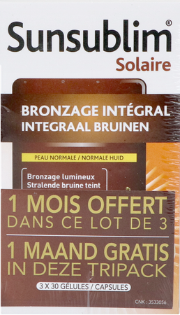 Sunsublim Integraal Bruinen Tripack Caps 3x30 2