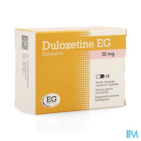 Duloxetine EG 30Mg Gastro Resist Caps 28