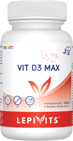 Vit D3 Max 3000ie Caps 30 Lepivits 1