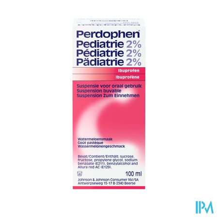 Perdophen Pediatrie Susp Or 100ml 20mg/ml