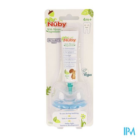 Nuby Tandgel Gingival 15g + Gum-eez Bijtfiguur 4m+