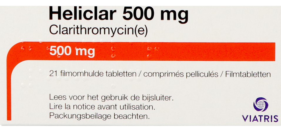 Heliclar 500 Comp 21 X 500mg 4