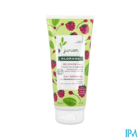 Klorane Petit Junior Douche Gel Framboos 200ml Nf