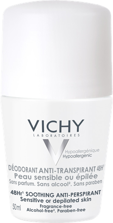 Vichy Deo Gev. H-geepileerd Roller 48u 50ml 2