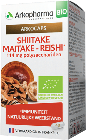 Arkocaps Shiitake Maitake Reishi Bio Caps 40 10