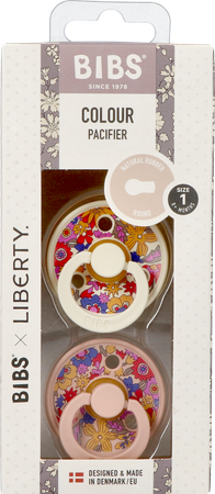 Bibs 1 Fopspeen Duo Liberty Garden Blossom Blush 2 4