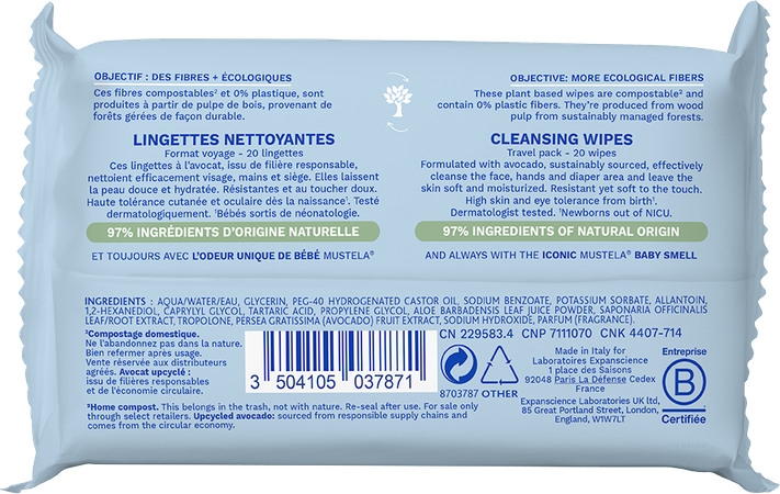 Mustela Ch Reinigende Doekjes 20 2