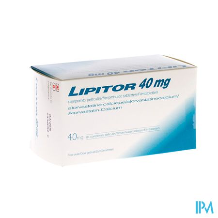 Lipitor 40 Pi Pharma Comp 84 X 40mg Pip