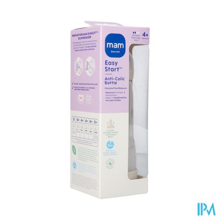 Mam Easy Start A/colic Bib. Pure Matt Uni 320ml