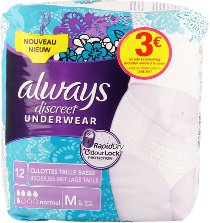 Always Discreet Incontinence Pants M Lage Taille12