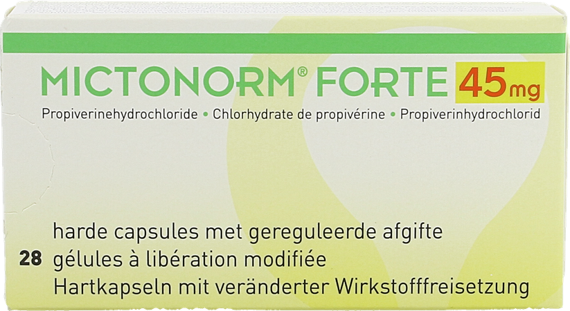 Mictonorm Forte 45mg Gereguleerde Afgifte Caps 28 1