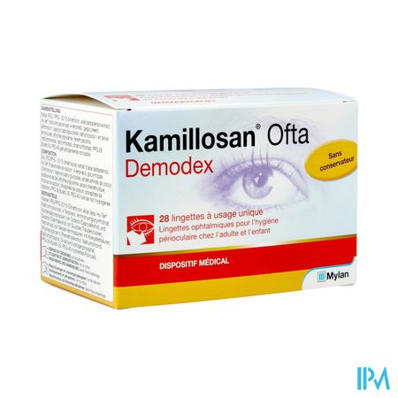 Kamillosan Ofta Demodex Lingettes 28