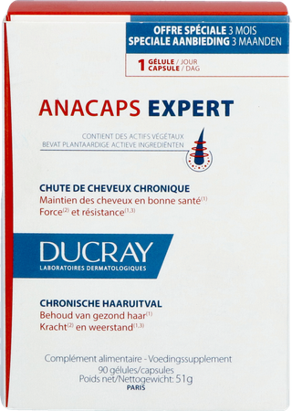 Ducray Anacaps Expert Progres. Haarutival Caps 90 6