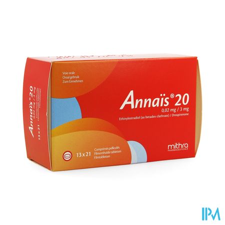 Annais 20 0,02mg/3mg Filmomh Tabl 13 X 21