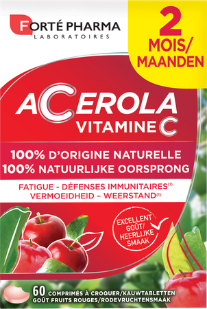 Energie Acerola 35% Gratis Kauwtabletten 60 2