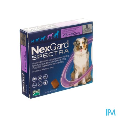 Nexgard Spectra 75mg/15mg Kauwtabl Hond 3