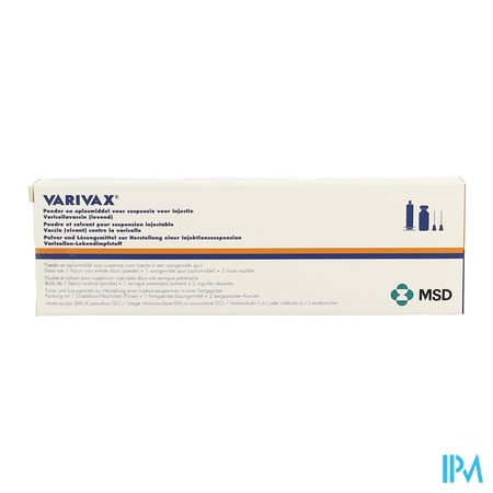 Varivax Pdr + Solv Voor Susp Inj Voorgev.spuit 1 1