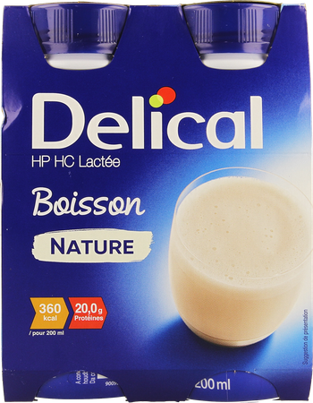 Delical Melkdrank Hphc Natuur 4x200ml Nf 1