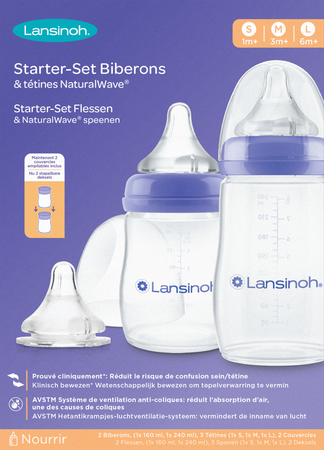 Lansinoh Zuigfles&speen Natural Wave 5 Prod. 1