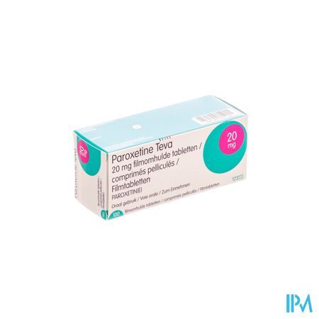 Paroxetine Teva Tabl 100 X 20mg