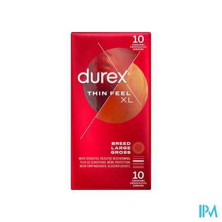 Durex Thin Feel Xl Condoms 10