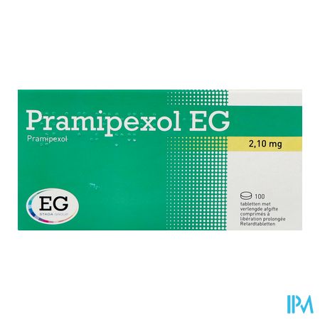Pramipexol EG 2,10Mg Verlengde Afgifte Tabl 100 1