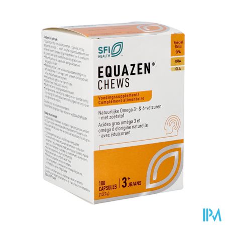 Equazen Chews Omega 3/6 Pot Caps 180