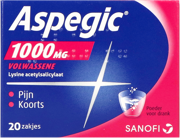 Aspegic 1000 Pulv 20x1000mg Ad 1