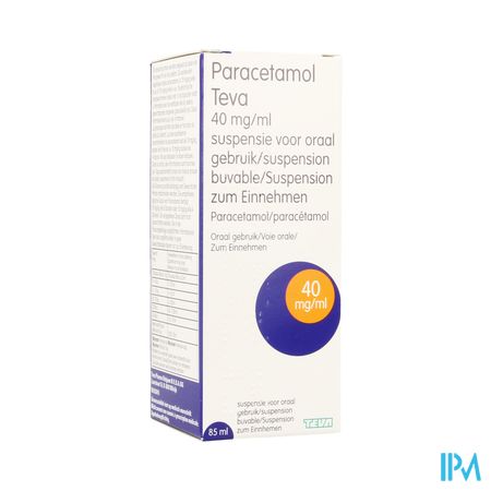 Paracetamol Teva 40mg/ml Susp Buvable 85ml
