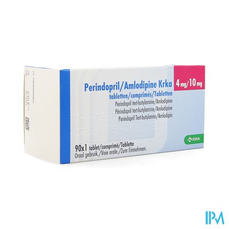 Perindopril Amlodipine Krka 4mg/10mg Comp 90