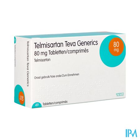 Telmisartan 80mg Teva Tabl 98 2
