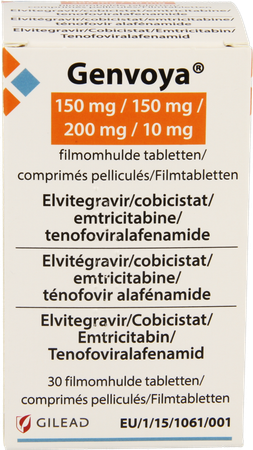 Genvoya 150mg/150mg/200mg/10mg Filmomh Tabl 30 4